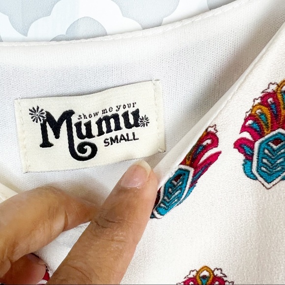 EUC Show Me Your MuMu Circus Mini Dress in The Victorian - Picture 9 of 12